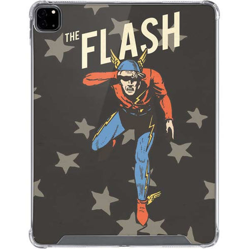 DC Comics The Flash Retro Action Pose iPad Pro 12.9in (2020) Clear Case